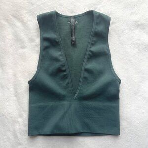 Urban Outfitters Out From Under Small Green / Teal Plunge Crop Tank Bra